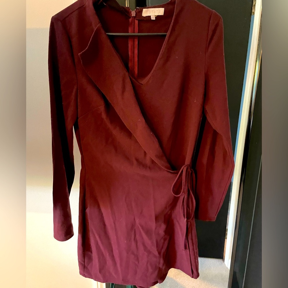 Burgundy romper
